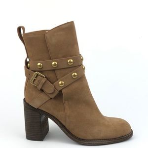 SEE BY CHLOE JANIS SUEDE STUD WRAP BOOTS 0526